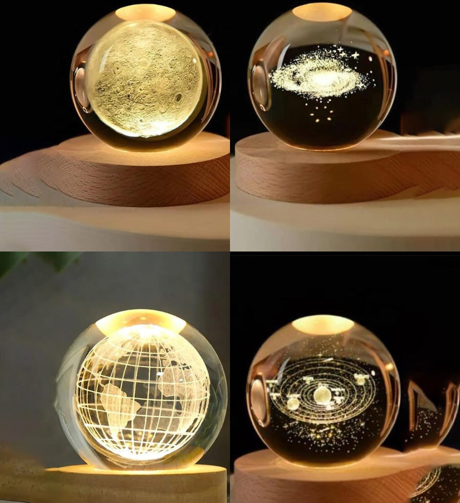 Cosmic Crystal Sphere Lamps