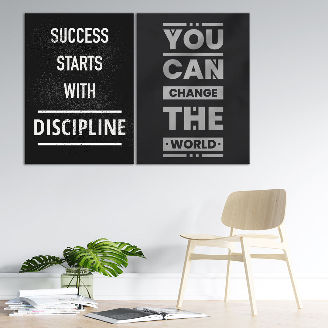 Path To Success | Motivational Wall Art | 2 Panels