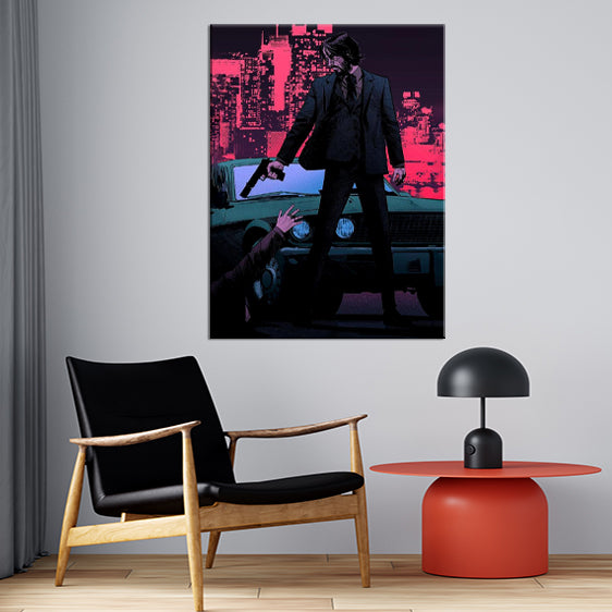 John Wick In Action | Movies Wall Art | Single Panel