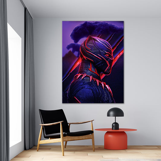 Black Panther Marvel Effect Side View| Movie Wall Art | Single Panel