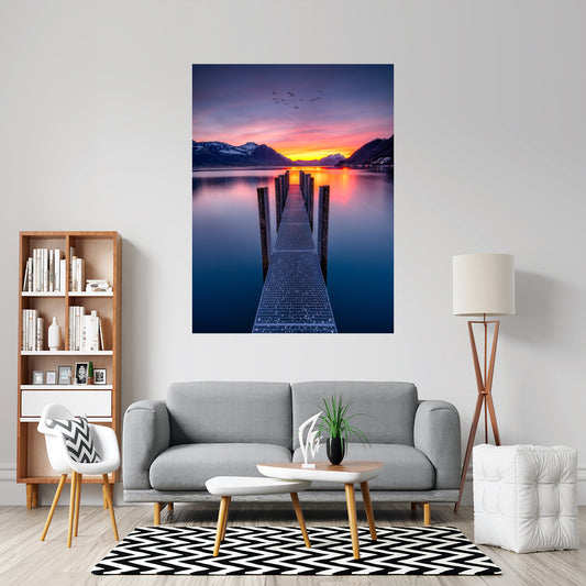 Sunset At Ice Lake | Nature Wall Art | Single Panel