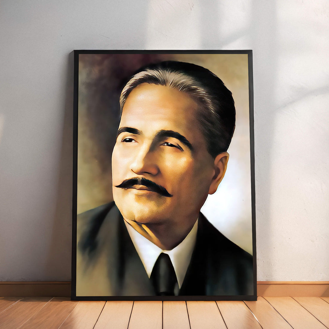 Allama Iqbal Classic Potrait | Figure Poster Wall Art – Elegant Decor