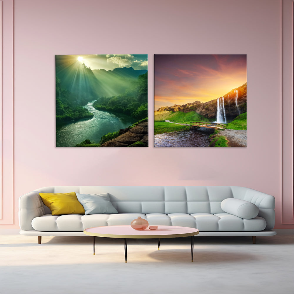 Natures Beauty LandScapes | Nature Wall Art | 2 Panels