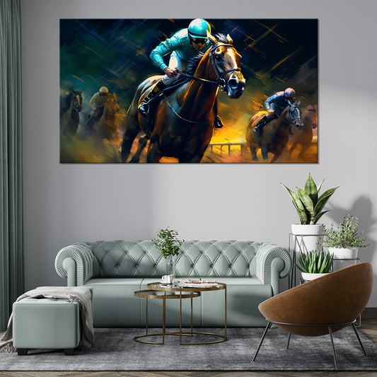 Polo's Majestic Horses | Sports Wall Art | Single Panel