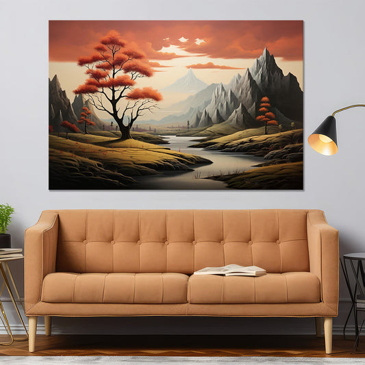 Autumn Serenade and Still Waters | Nature Wall Art | Single Panel