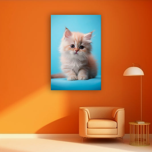 Cute Fluffy Kitten | Animal Wall Art | Single Panel