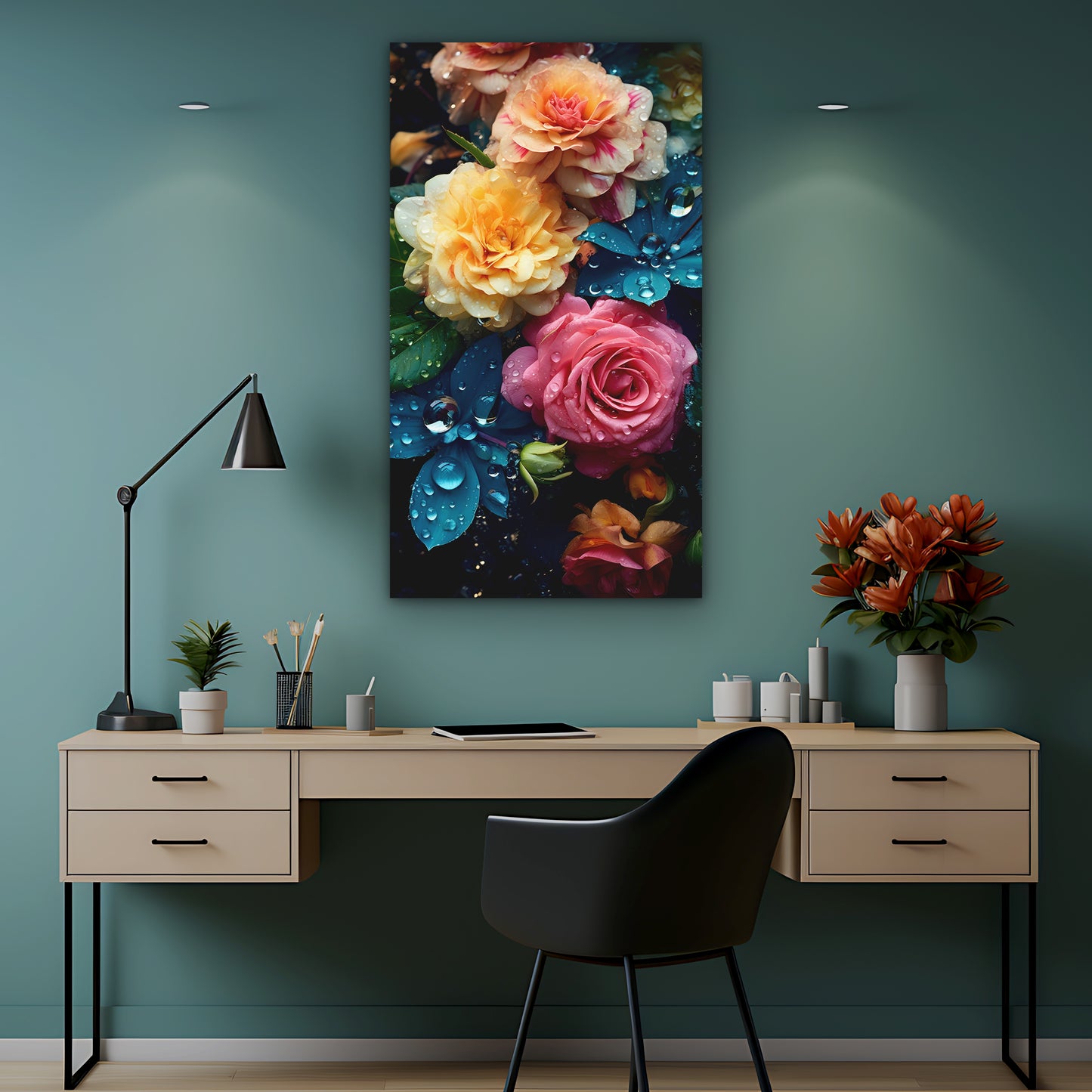 Blooms of Diversity | Floral Wall Art | Single Panel