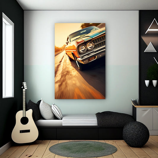 Vintage Muscle Car | Cars Wall Art | Single Panel