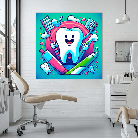 Teeth Protection | Dental Wall Art | Single Panel